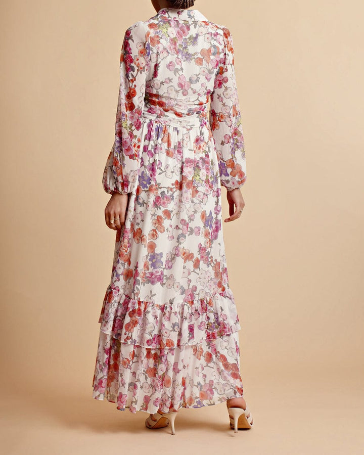 Chiffon Shirt Dress Off White Poppy | Kjoler | Smuk - Dameklær på nett