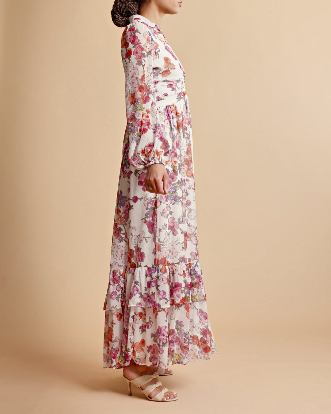 Chiffon Shirt Dress Off White Poppy | Kjoler | Smuk - Dameklær på nett