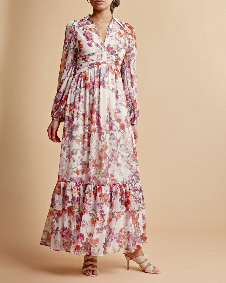 Chiffon Shirt Dress Off White Poppy | Kjoler | Smuk - Dameklær på nett
