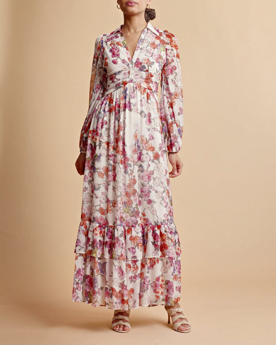 Chiffon Shirt Dress Off White Poppy | Kjoler | Smuk - Dameklær på nett