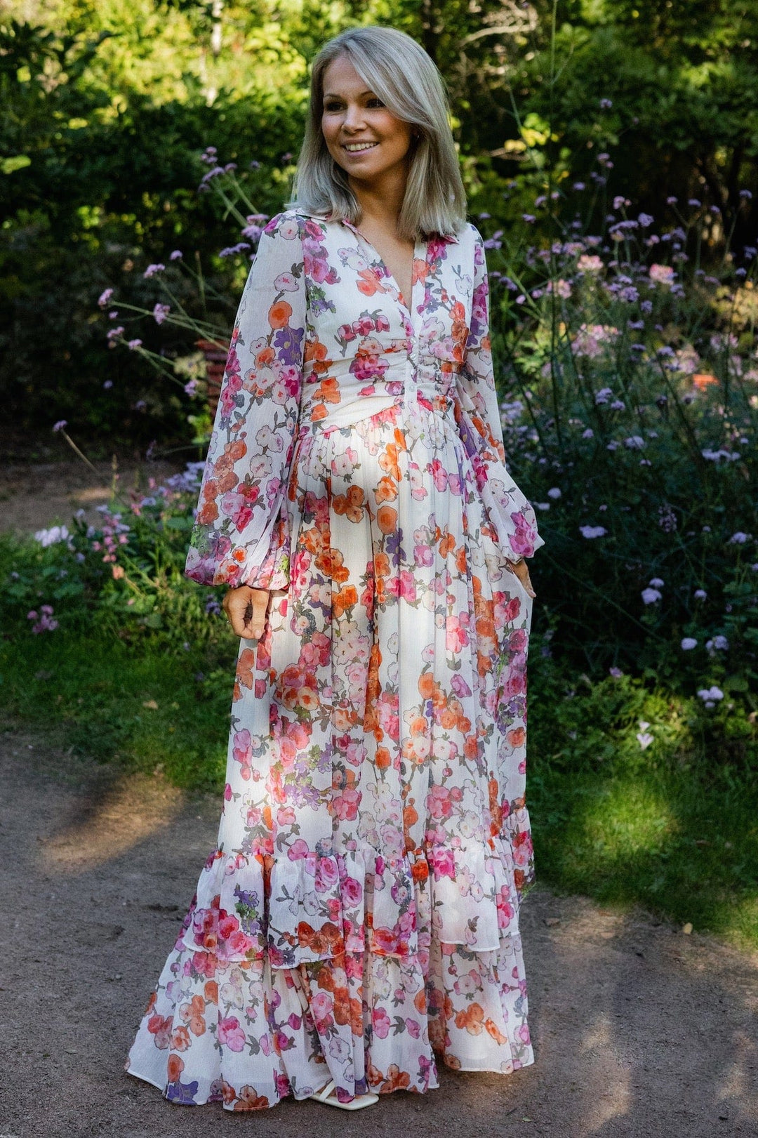 Chiffon Shirt Dress Off White Poppy | Kjoler | Smuk - Dameklær på nett