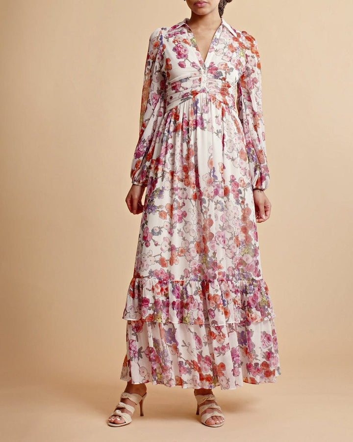 Chiffon Shirt Dress Off White Poppy | Kjoler | Smuk - Dameklær på nett