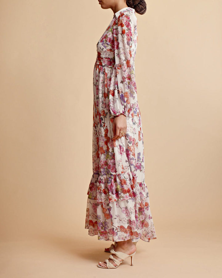 Chiffon Shirt Dress Off White Poppy | Kjoler | Smuk - Dameklær på nett