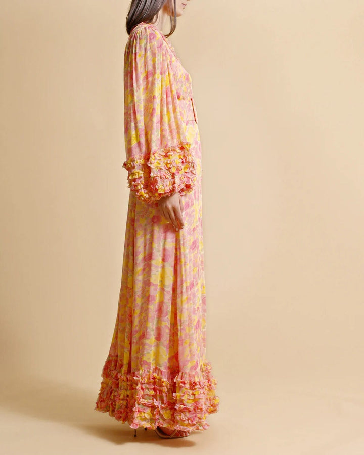 Chiffon Wrap Dress Sunrise | Kjoler | Smuk - Dameklær på nett