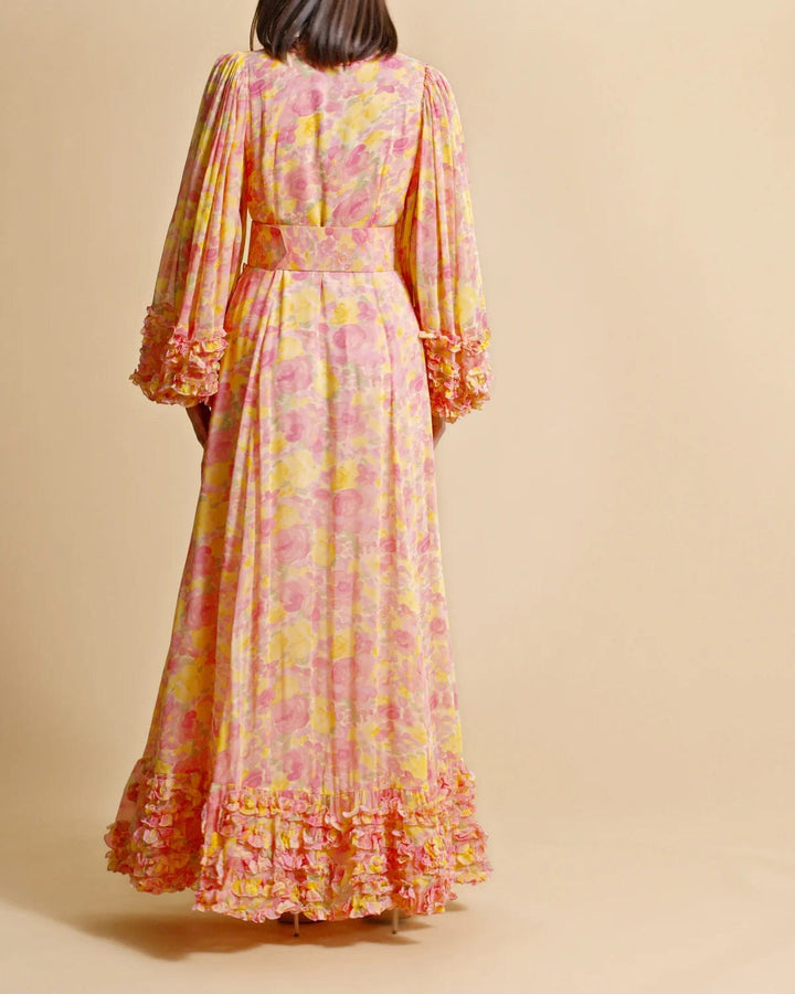 Chiffon Wrap Dress Sunrise | Kjoler | Smuk - Dameklær på nett