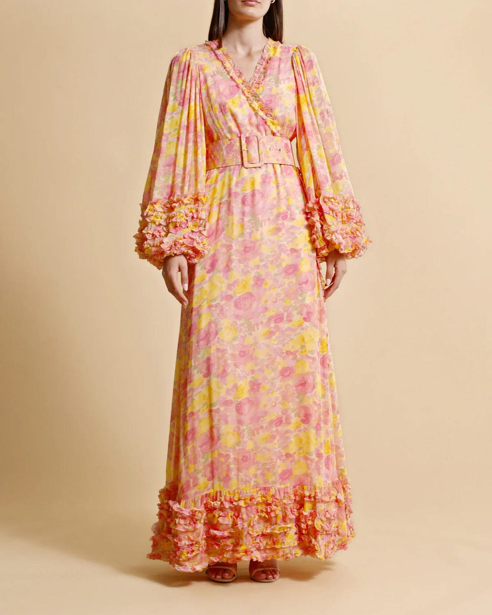 Chiffon Wrap Dress Sunrise | Kjoler | Smuk - Dameklær på nett