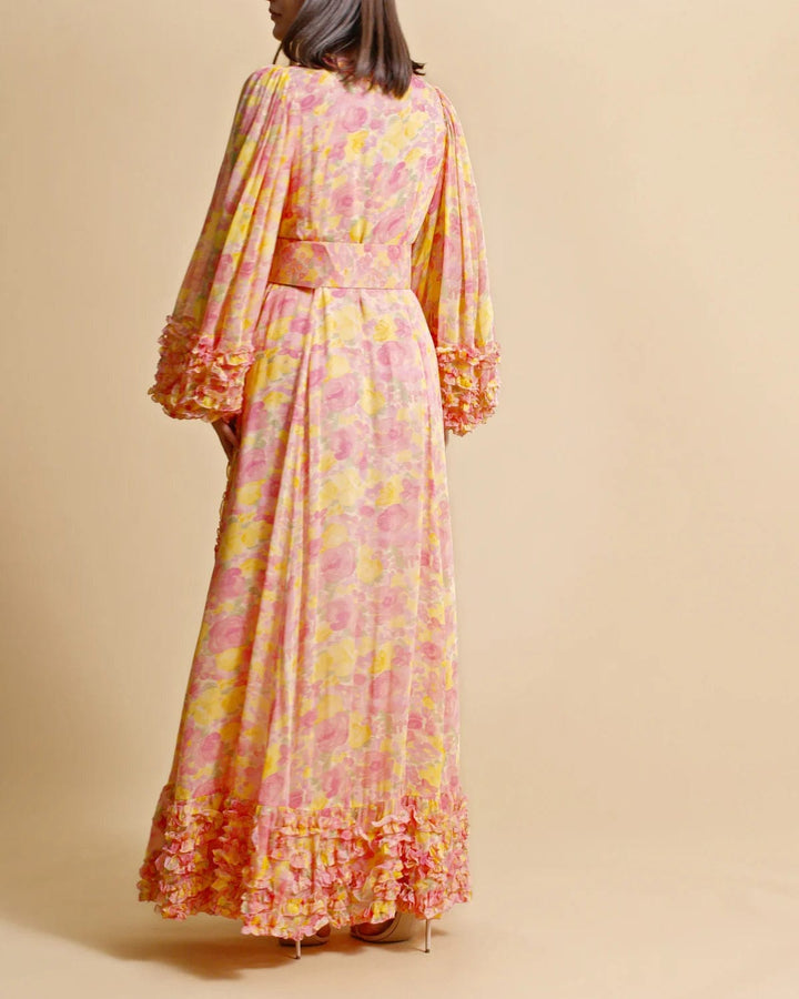 Chiffon Wrap Dress Sunrise | Kjoler | Smuk - Dameklær på nett