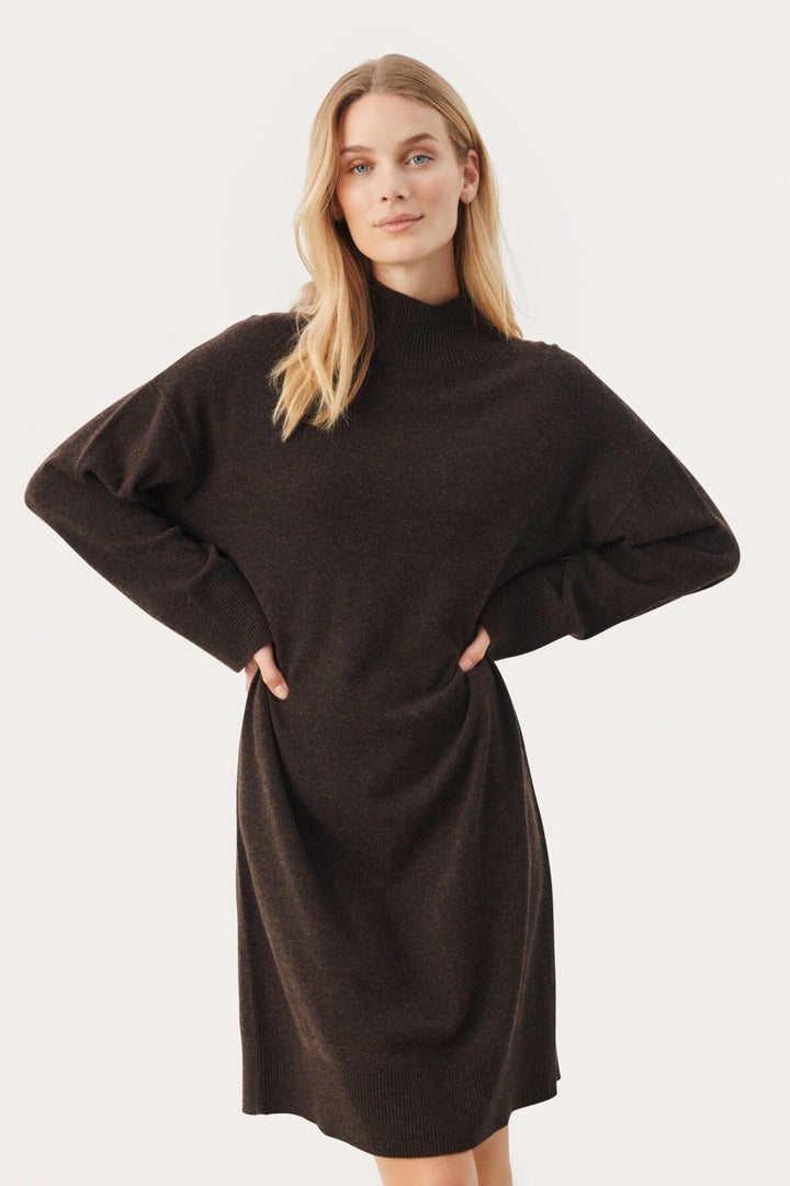 Clarahpw Dress Chocolate Torte Melange | Kjoler | Smuk - Dameklær på nett