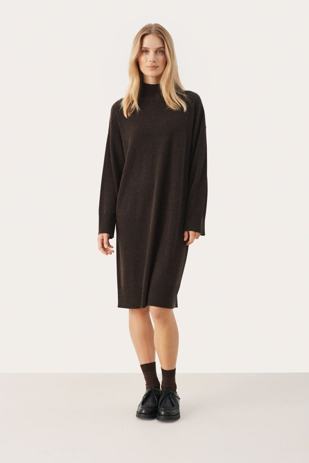 Clarahpw Dress Chocolate Torte Melange | Kjoler | Smuk - Dameklær på nett