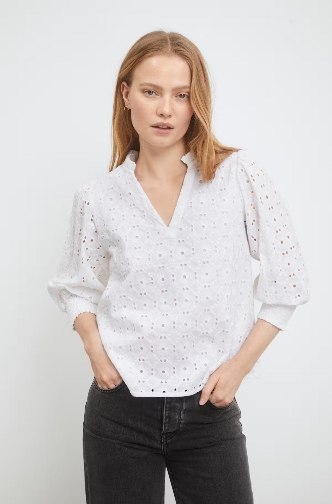 Claudia Blouse White | Skjorter og bluser | Smuk - Dameklær på nett