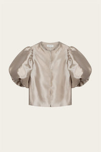 Cleo Pouf Sleeve Blouse Soft Beige