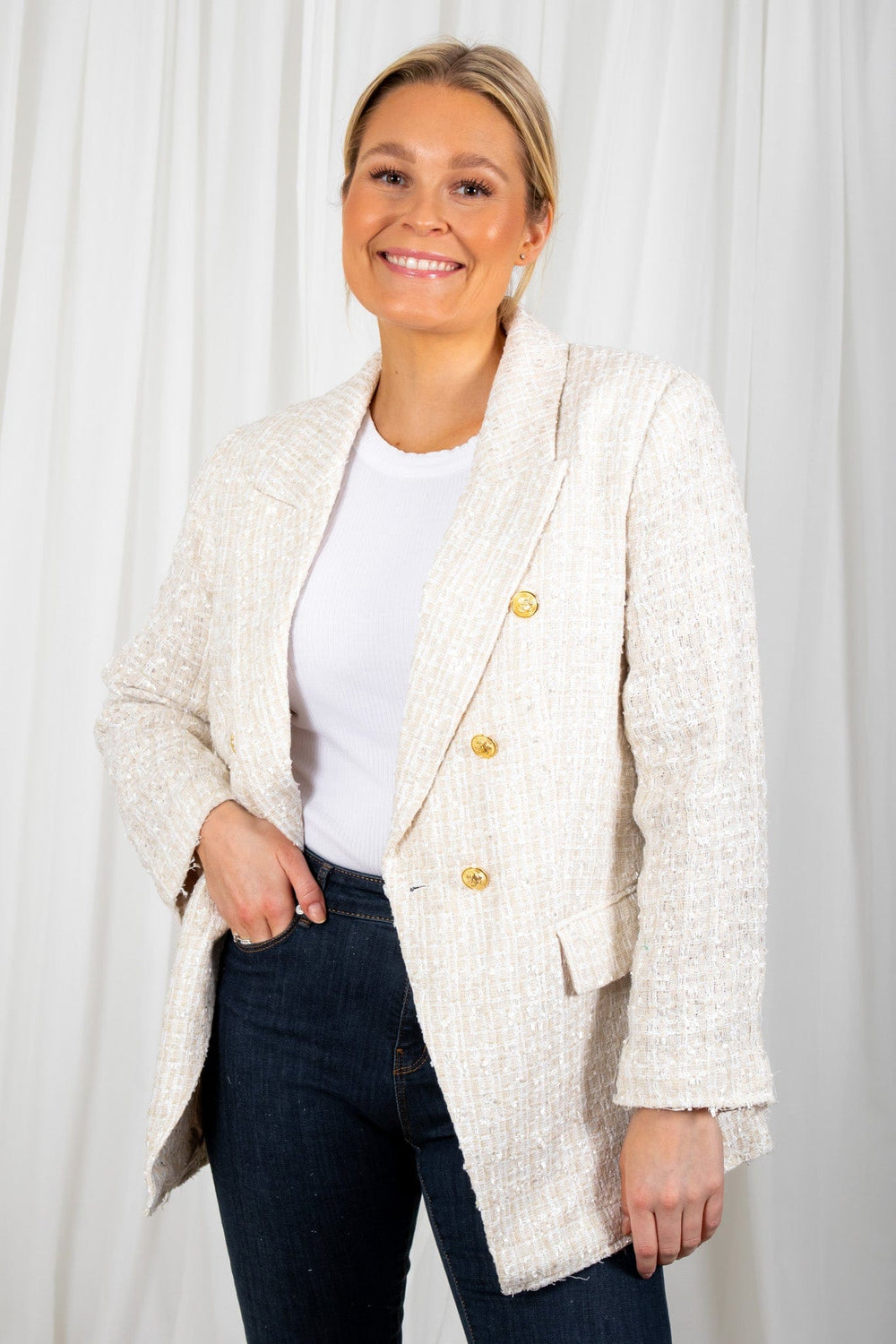 Coco Blazer Beige | Blazer | Smuk - Dameklær på nett