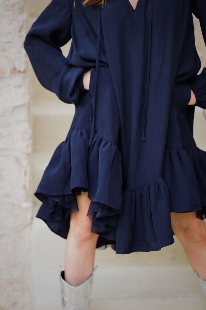 Confettimama Deluxe Dress Dark Navy | Kjoler | Smuk - Dameklær på nett