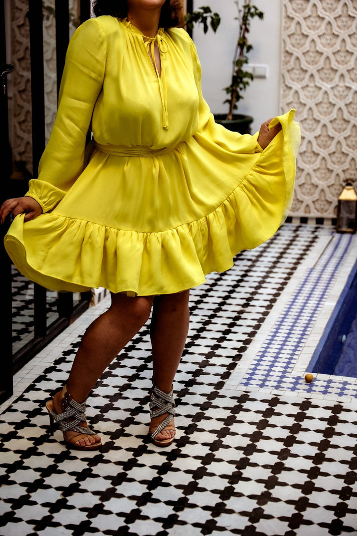 Confettimama Deluxe Dress Yellow | Kjoler | Smuk - Dameklær på nett