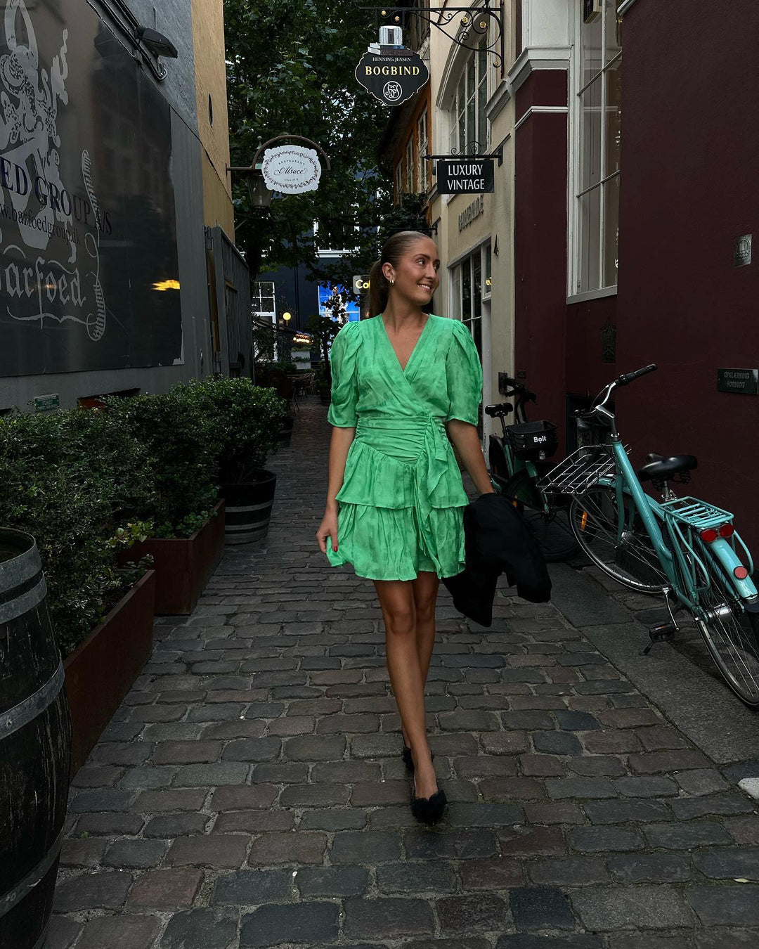 Cosima Dress Vert | Kjoler | Smuk - Dameklær på nett