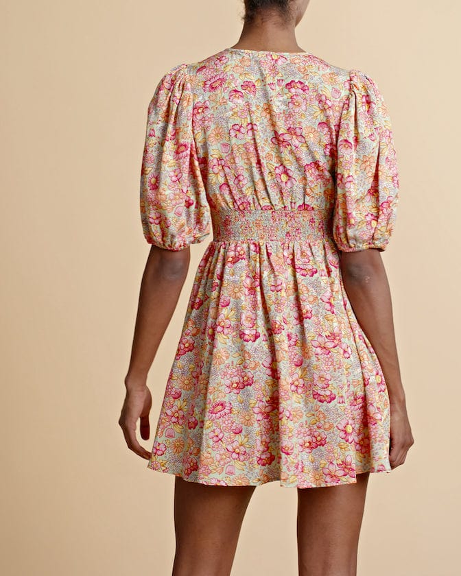Cotton Jacquard Mini Dress Wildflowers | Kjoler | Smuk - Dameklær på nett