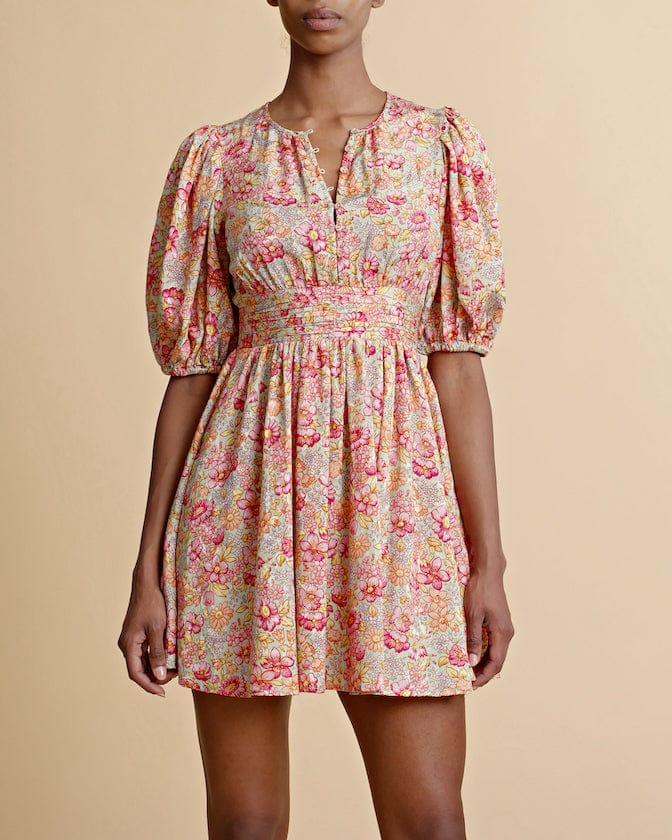 Cotton Jacquard Mini Dress Wildflowers | Kjoler | Smuk - Dameklær på nett
