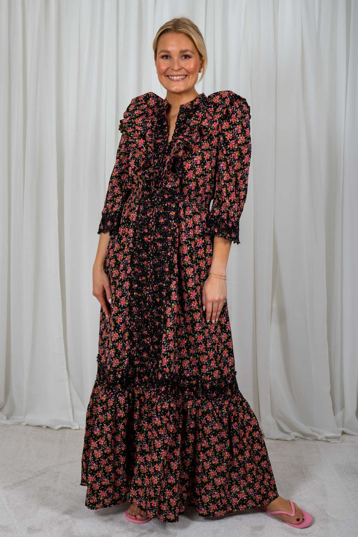 Cotton Slub Button Down Dress Cherry | Kjoler | Smuk - Dameklær på nett