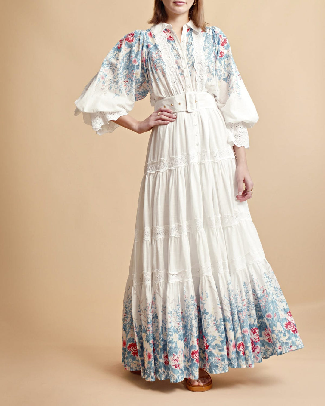 Cotton Slub Maxi Dress Blue Field | Kjoler | Smuk - Dameklær på nett