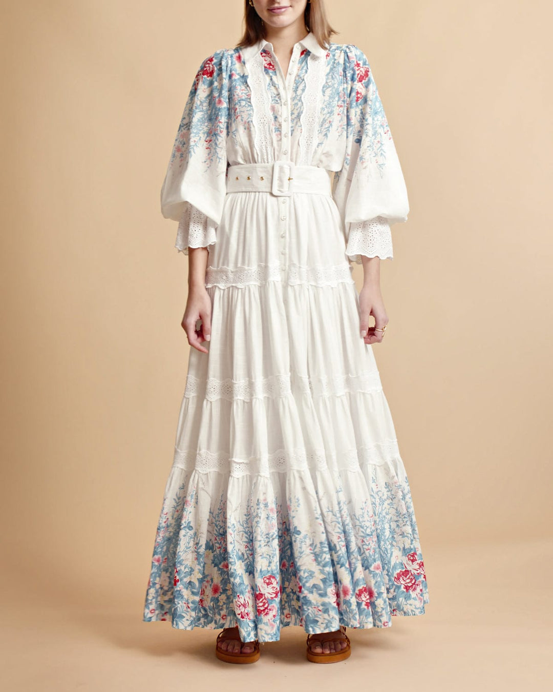 Cotton Slub Maxi Dress Blue Field | Kjoler | Smuk - Dameklær på nett