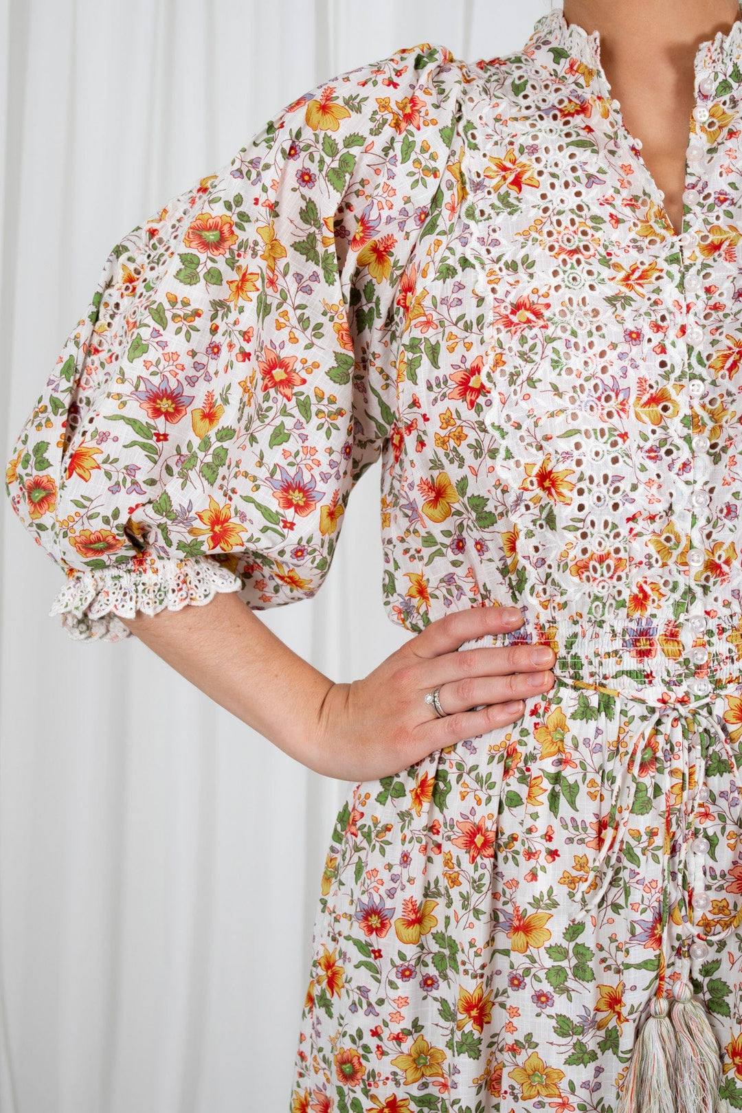 Cotton Slub Midi Dress Delightful | Kjoler | Smuk - Dameklær på nett