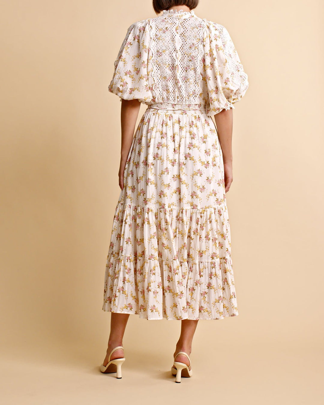Cotton Slub Midi Dress Vinyl Wallpaper | Kjoler | Smuk - Dameklær på nett