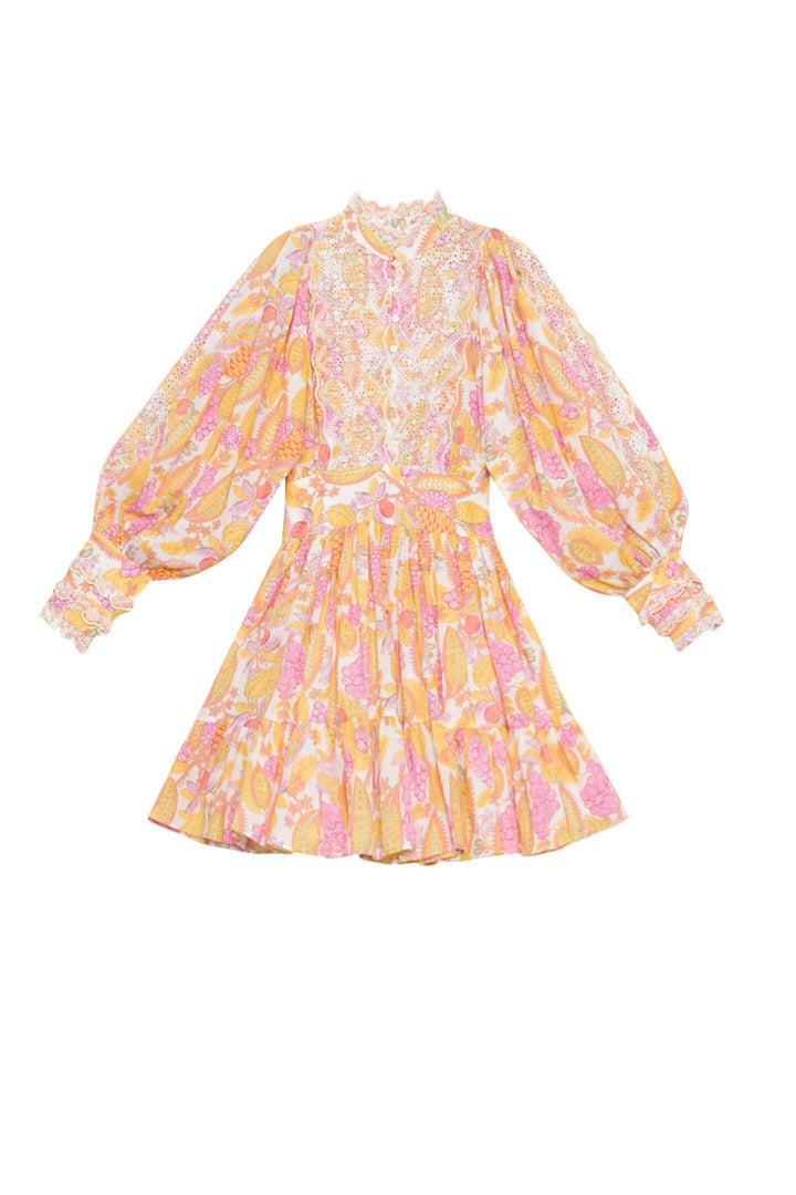 Cotton Slub Mini Dress Grapes | Kjoler | Smuk - Dameklær på nett