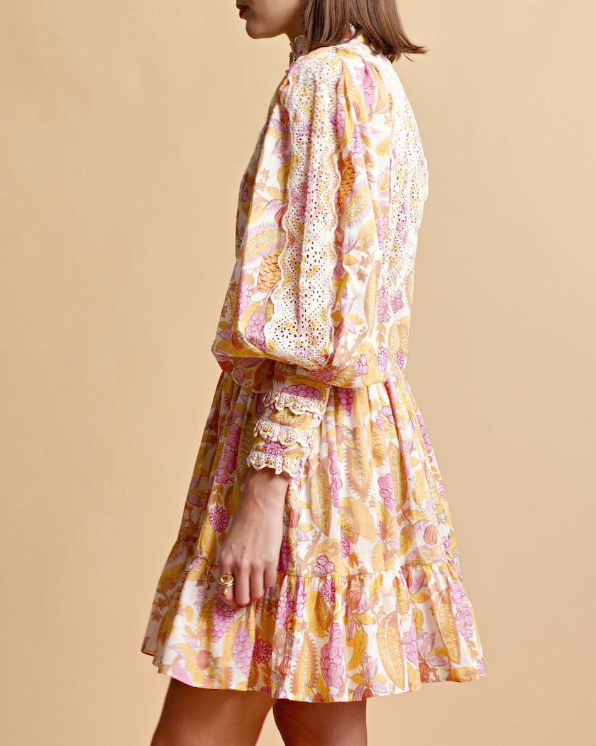 Cotton Slub Mini Dress Grapes | Kjoler | Smuk - Dameklær på nett
