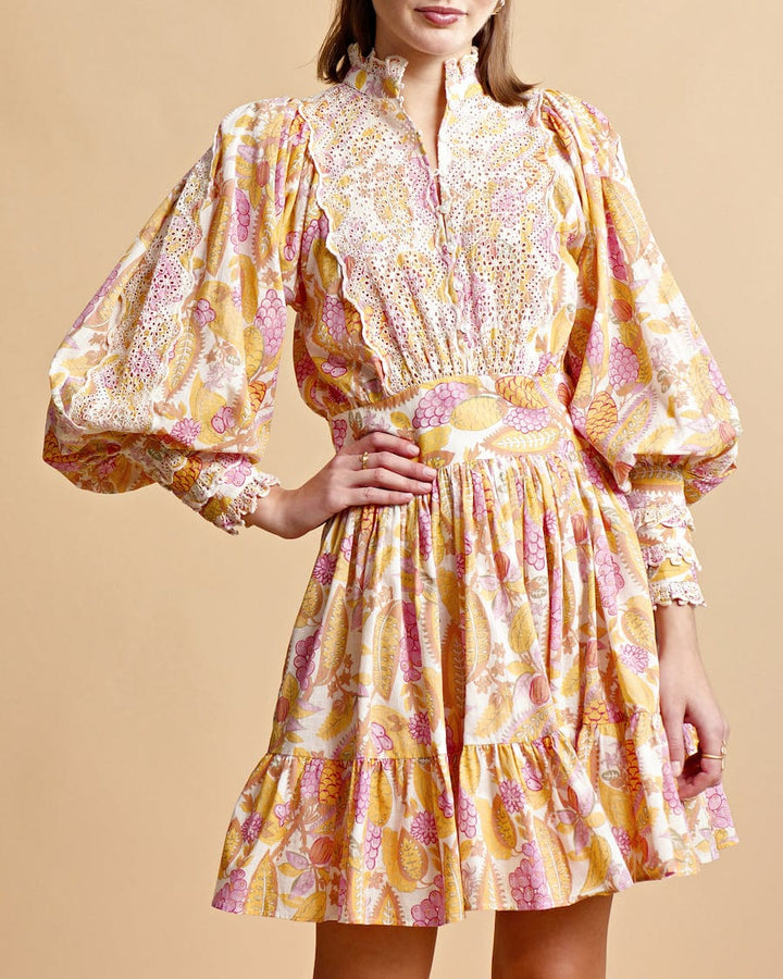 Cotton Slub Mini Dress Grapes | Kjoler | Smuk - Dameklær på nett