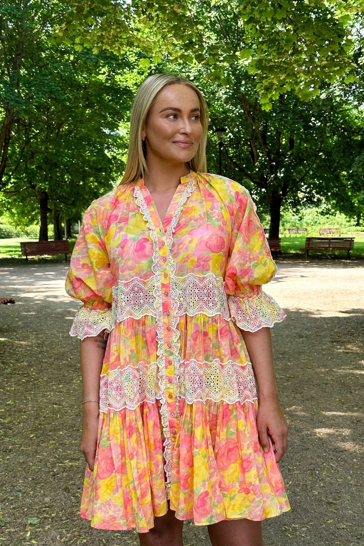 Cotton Slub Relaxed Dress Sunshine | Kjoler | Smuk - Dameklær på nett
