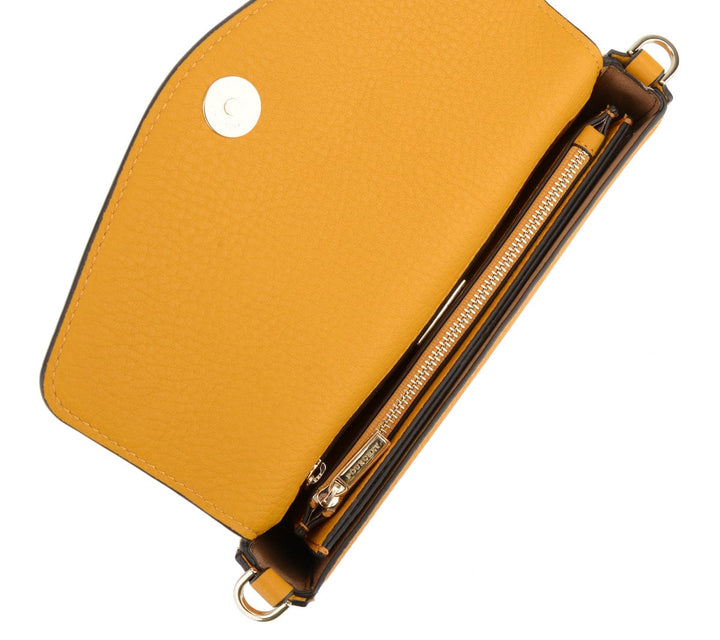 Cowhide leather clutch bag safran | Accessories | Smuk - Dameklær på nett