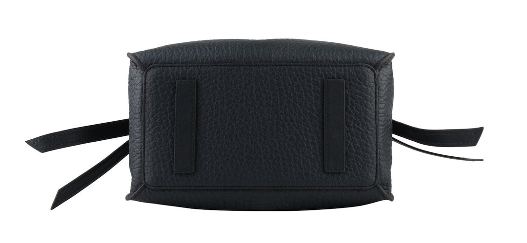 Cowhide leather nano satchel bag marine | Accessories | Smuk - Dameklær på nett