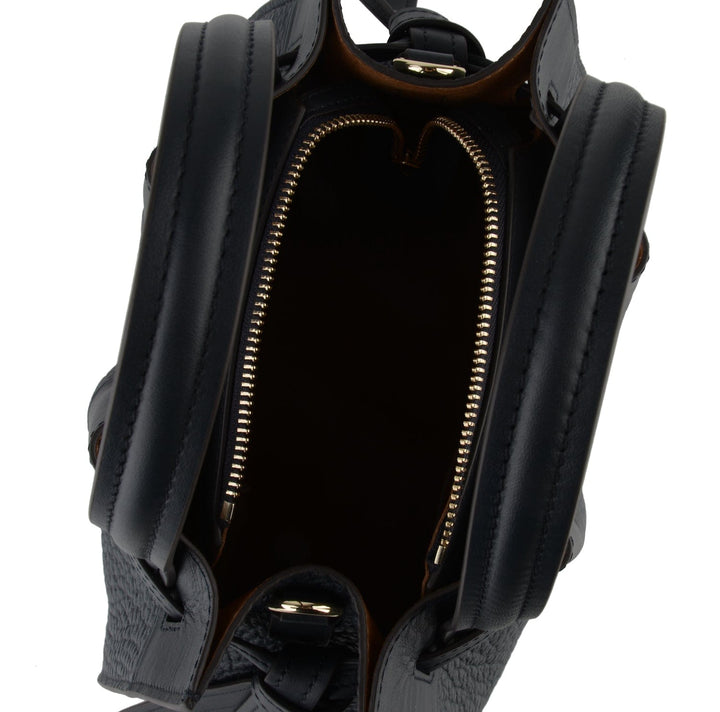 Cowhide leather nano satchel bag marine | Accessories | Smuk - Dameklær på nett