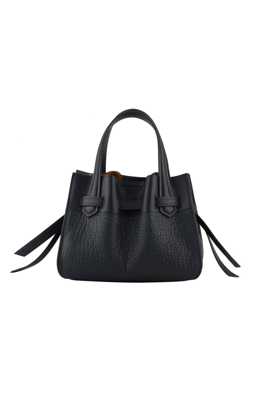 Cowhide leather nano satchel bag marine | Accessories | Smuk - Dameklær på nett