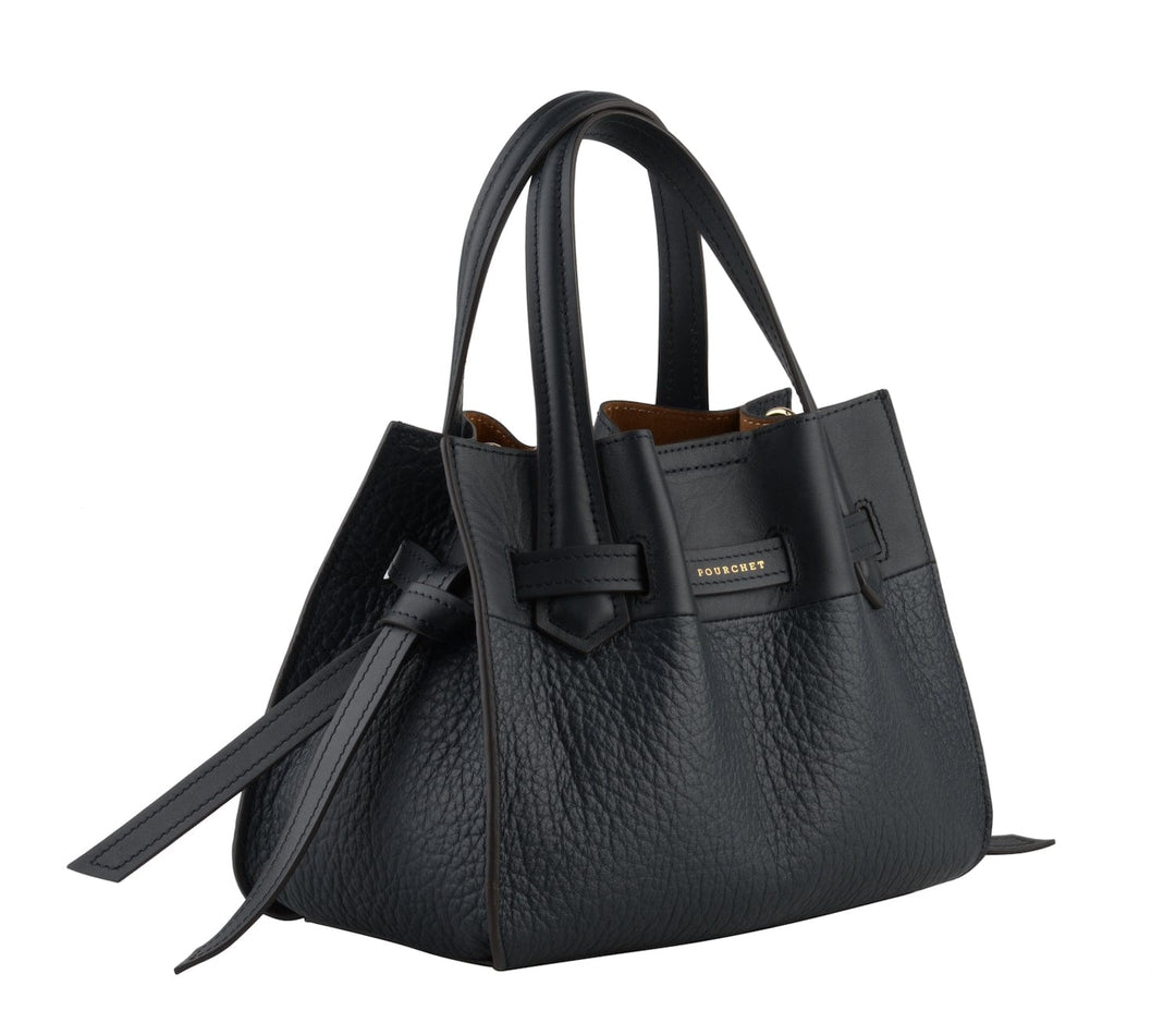 Cowhide leather nano satchel bag marine | Accessories | Smuk - Dameklær på nett