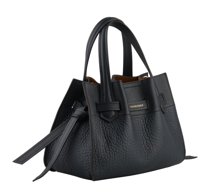 Cowhide leather nano satchel bag marine | Accessories | Smuk - Dameklær på nett