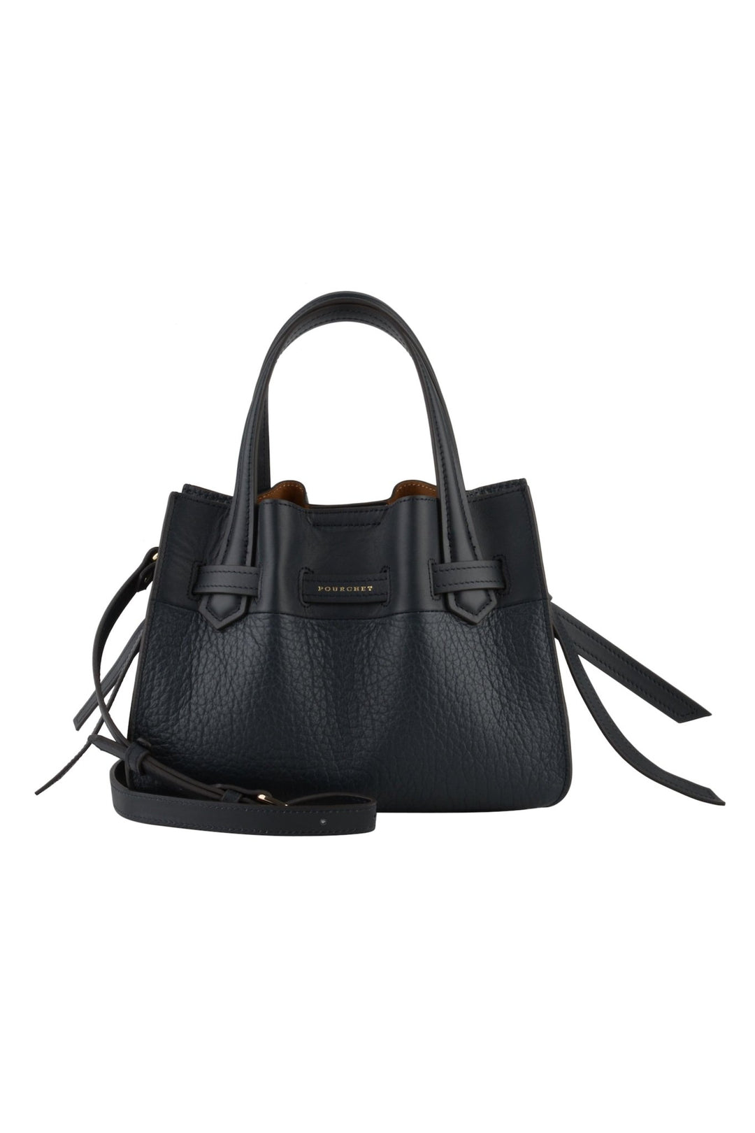Cowhide leather nano satchel bag marine | Accessories | Smuk - Dameklær på nett