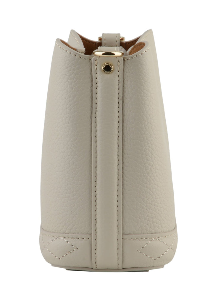 Cowhide Leather Nano Size Hobo Bag Beige | Vesker | Smuk - Dameklær på nett