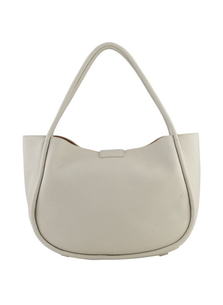 Cowhide Leather Shopping Bag Beige | Vesker | Smuk - Dameklær på nett