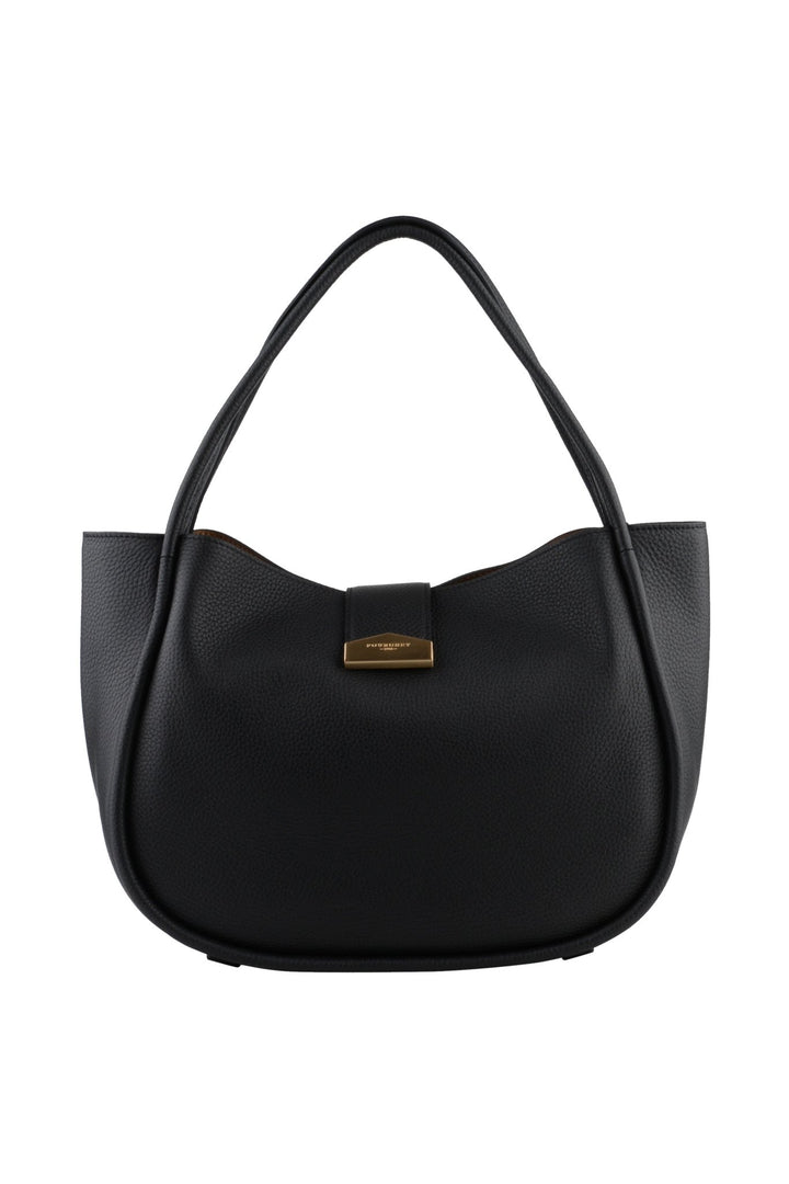 Cowhide Leather Shopping Bag Noir | Vesker | Smuk - Dameklær på nett