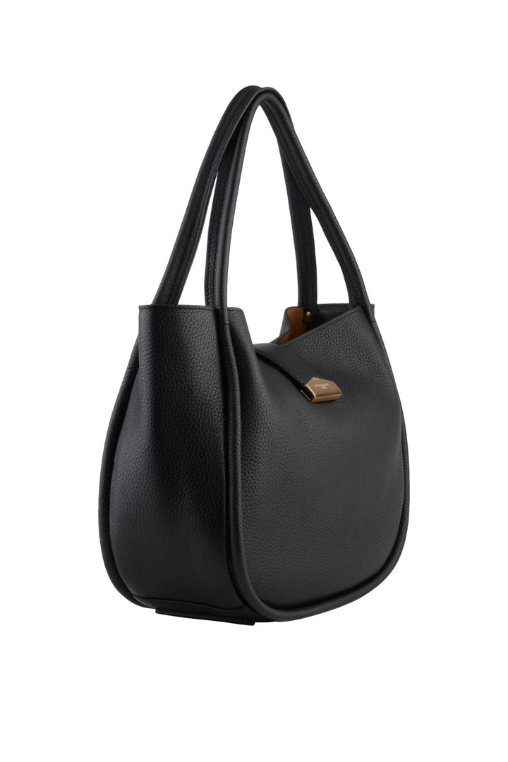 Cowhide Leather Shopping Bag Noir | Vesker | Smuk - Dameklær på nett
