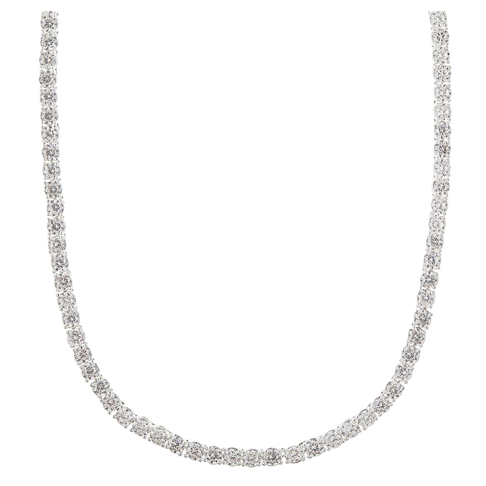 Crystal Cup Chain Necklace Silver | Accessories | Smuk - Dameklær på nett