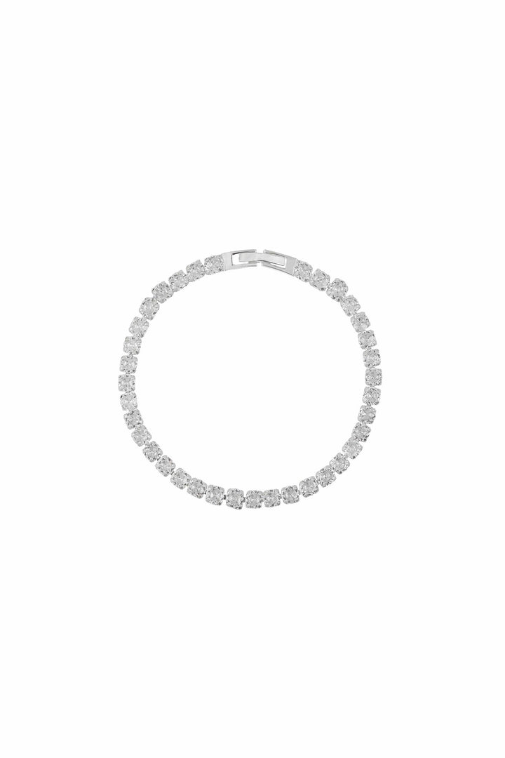 Crystal Tennis Bracelet Silver | Accessories | Smuk - Dameklær på nett