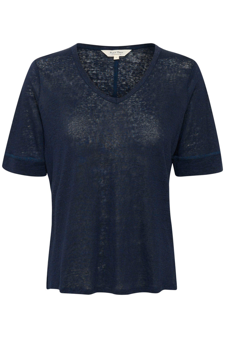 Curliespw T-Shirt Dark Navy | Topper | Smuk - Dameklær på nett