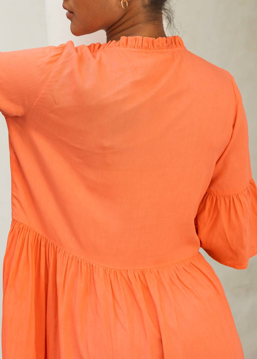 Curly Sue Dress Papaya | Kjoler | Smuk - Dameklær på nett