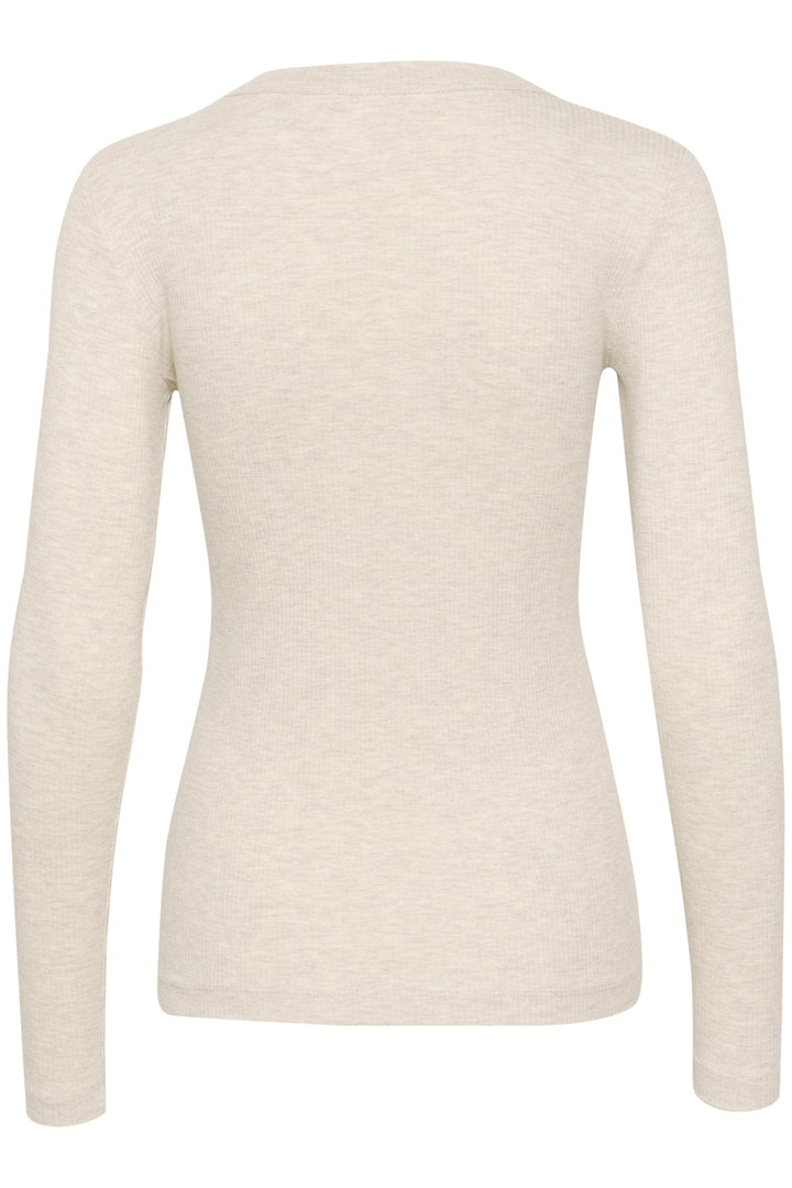 Dagnaiw Melange T-Shirt Ls Ecru | Topper | Smuk - Dameklær på nett