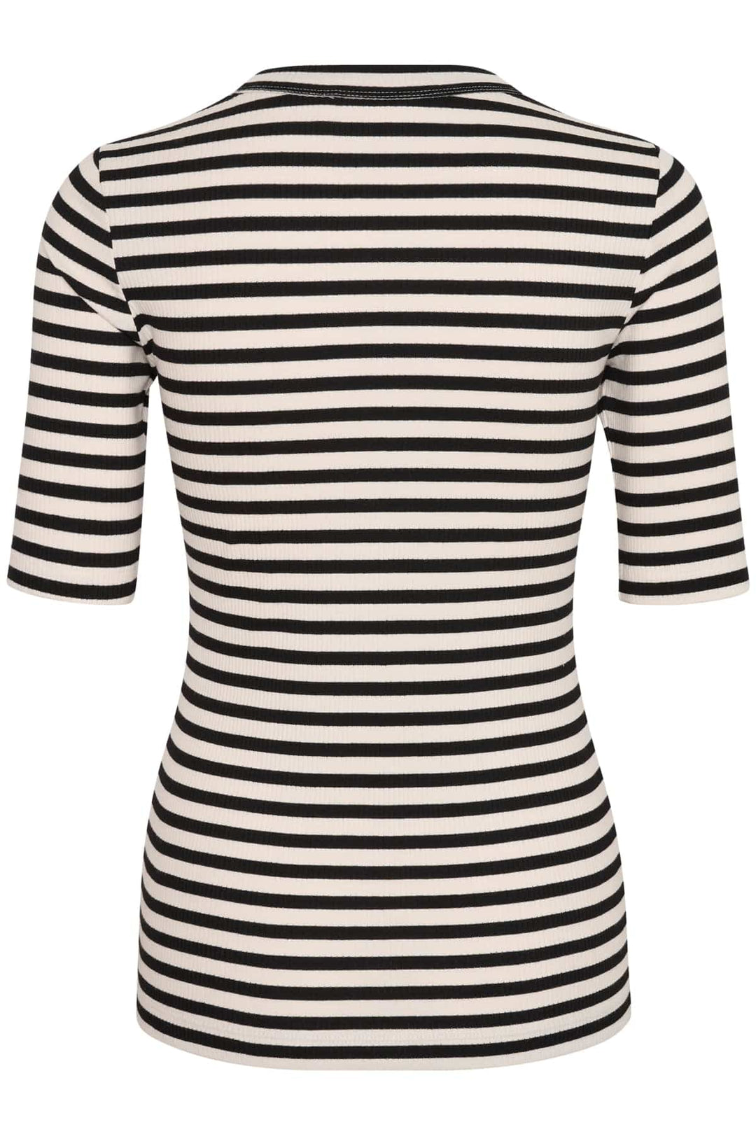 Dagnaiw Striped T-Shirt - Black / Whisper White | Topper | Smuk - Dameklær på nett