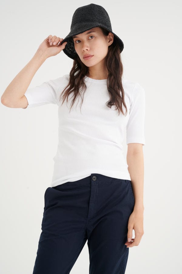 Dagnaiw T-Shirt Pure White | Topper | Smuk - Dameklær på nett