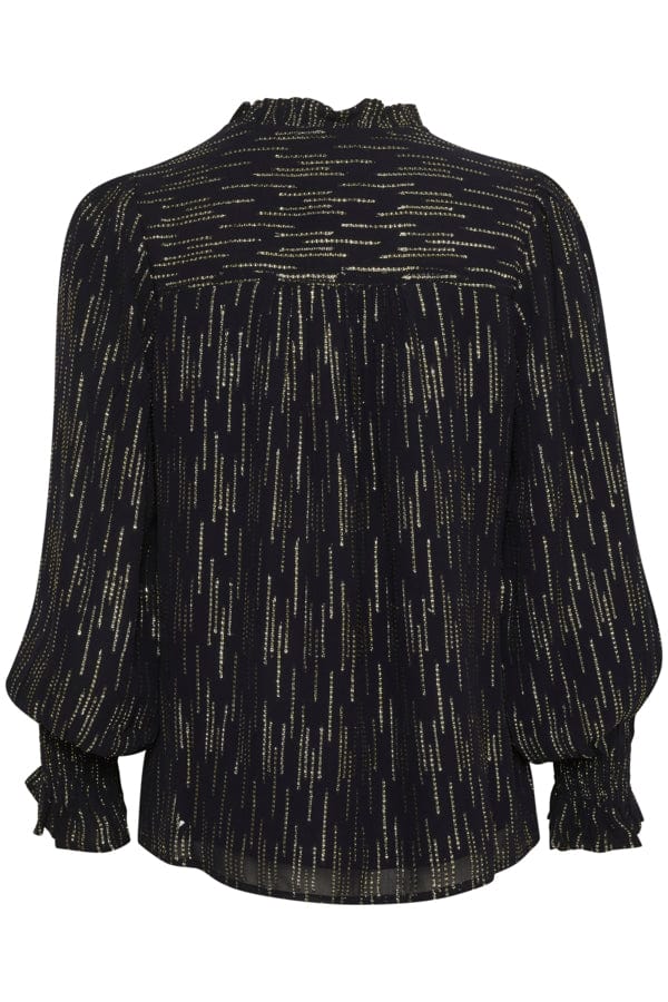 Dark Navy Sparkle Tonikapw Blouse | Skjorter og bluser | Smuk - Dameklær på nett