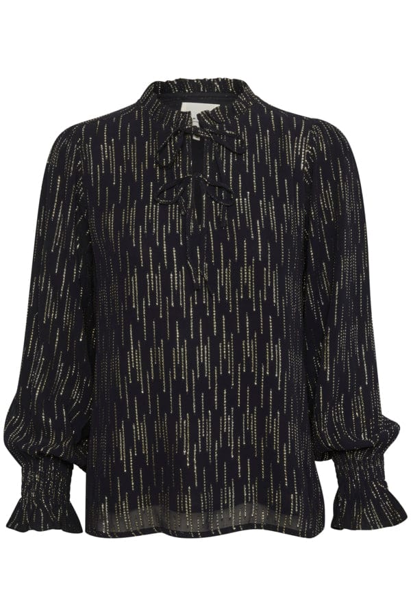 Dark Navy Sparkle Tonikapw Blouse | Skjorter og bluser | Smuk - Dameklær på nett